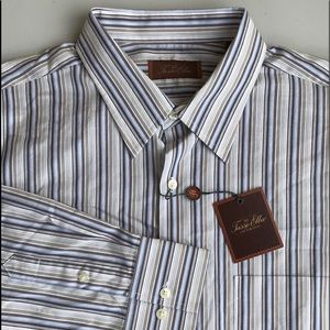 TASSO ELBA Long Sleeve Button Front Shirt